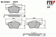 Комплект тормозных колодок FTE BL1524A1