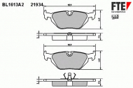 Комплект тормозных колодок FTE BL1613A2