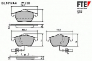 Комплект тормозных колодок FTE BL1617A4