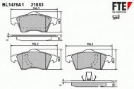 Комплект тормозных колодок FTE BL1476A1