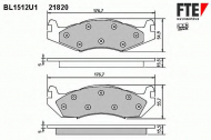 Комплект тормозных колодок FTE BL1512U1