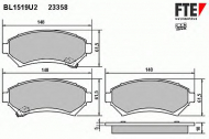 Комплект тормозных колодок FTE BL1519U2