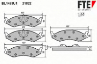 Комплект тормозных колодок FTE BL1428U1