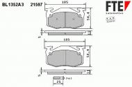 Комплект тормозных колодок FTE BL1352A3