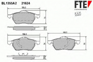 Комплект тормозных колодок FTE BL1355A2