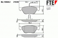 Комплект тормозных колодок FTE BL1360A2