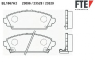 Комплект тормозных колодок FTE BL1667A2
