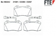 Комплект тормозных колодок FTE BL1862A2