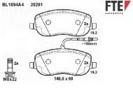Комплект тормозных колодок FTE BL1894A4