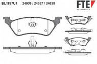 Комплект тормозных колодок FTE BL1887U1