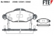 Комплект тормозных колодок FTE BL1866A2