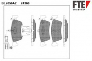Комплект тормозных колодок FTE BL2056A2