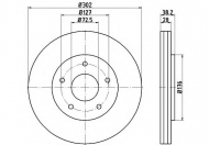 Тормозной диск HELLA 8DD 355 115-841