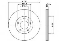 Тормозной диск HELLA 8DD 355 112-721