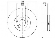 Тормозной диск HELLA 8DD 355 114-211