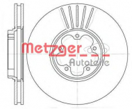 Тормозной диск METZGER 6609.10