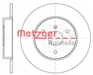 Тормозной диск METZGER 6617.00