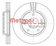 Тормозной диск METZGER 6667.10