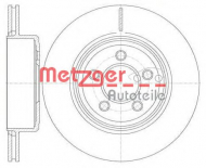 Тормозной диск METZGER 61270.10
