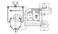 Баллон пневматической рессоры FEBI BILSTEIN 37636
