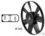 Вентилятор BEHR HELLA SERVICE 8EW 009 144-451