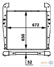 Теплообменник BEHR HELLA SERVICE 8ML 376 724-331