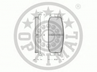 Комплект тормозных колодок OPTIMAL 9442