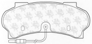 Комплект тормозных колодок QH Benelux BP611