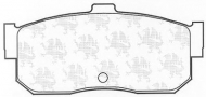 Комплект тормозных колодок QH Benelux BP714