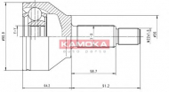 Шарнирный комплект KAMOKA 6040