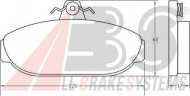 Комплект тормозных колодок A.B.S. 36505 OE