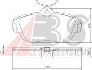 Комплект тормозных колодок A.B.S. 36710 OE
