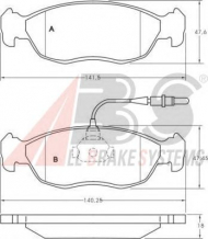 Комплект тормозных колодок A.B.S. 36850 OE
