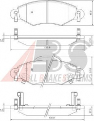 Комплект тормозных колодок A.B.S. 37309