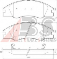 Комплект тормозных колодок A.B.S. 37492 OE