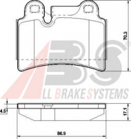Комплект тормозных колодок A.B.S. 37575 OE
