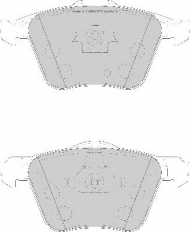 Комплект тормозных колодок NECTO FD7116A