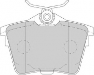 Комплект тормозных колодок NECTO FD7106A