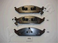 Комплект тормозных колодок ASHIKA 50-00-093