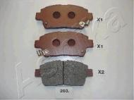 Комплект тормозных колодок ASHIKA 50-02-203
