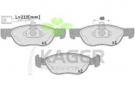 Комплект тормозных колодок KAGER 35-0638