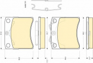 Комплект тормозных колодок GIRLING 6107911