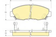 Комплект тормозных колодок GIRLING 6108949