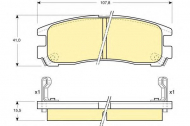 Комплект тормозных колодок GIRLING 6110239