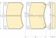 Комплект тормозных колодок GIRLING 6110299