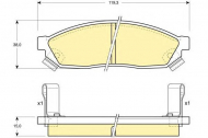 Комплект тормозных колодок GIRLING 6110389