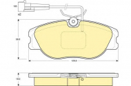 Комплект тормозных колодок GIRLING 6110581
