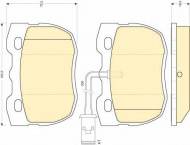Комплект тормозных колодок GIRLING 6110936