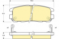 Комплект тормозных колодок GIRLING 6111879