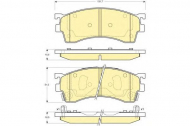 Комплект тормозных колодок GIRLING 6132099